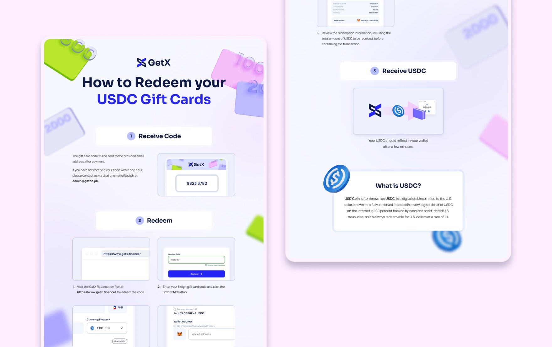 GetX marketing materials