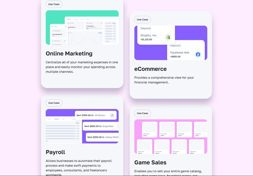 Payeah landing page use cases