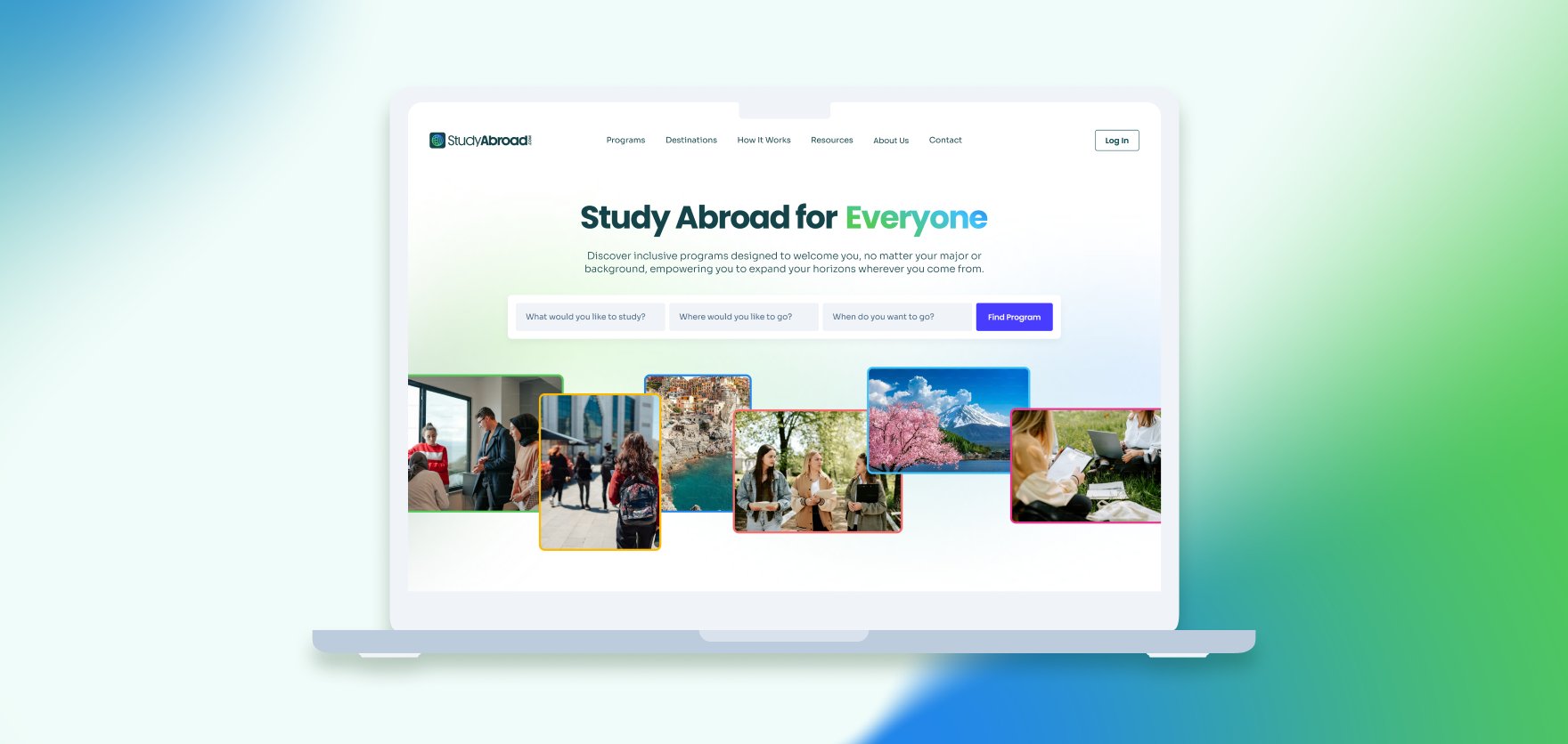 Studyabroad.com landing page hero