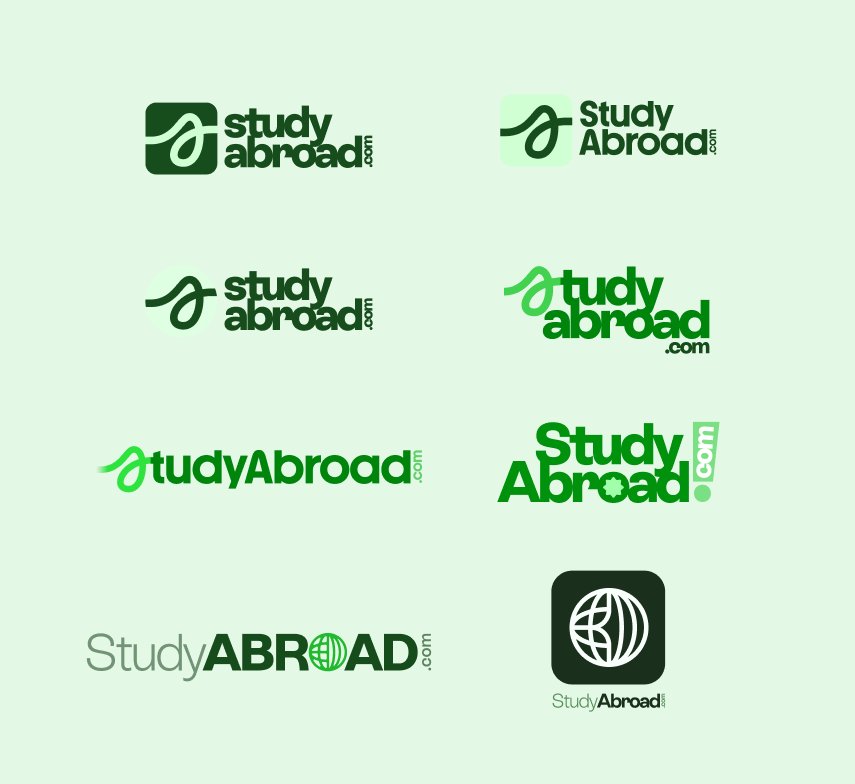 Studyabroad.com logo concepts and exploration