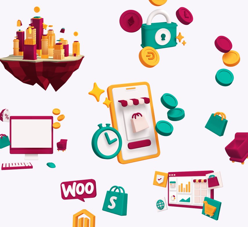 xMerchant 3D illustrations