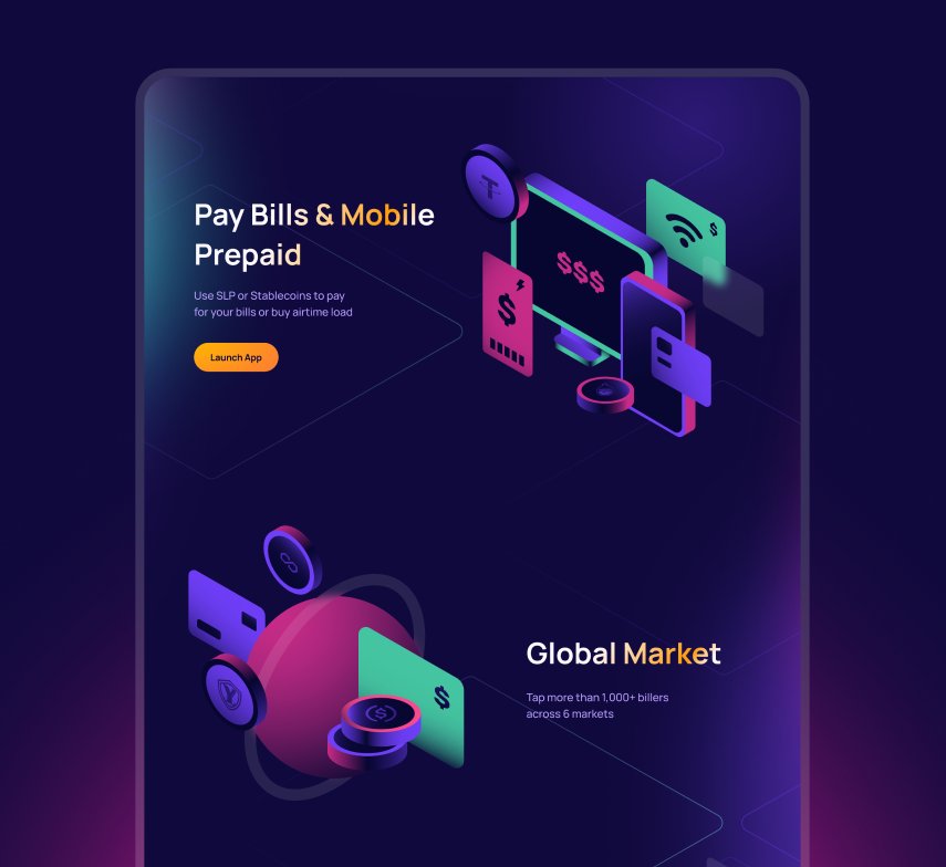 xSpend landing page — Pay Bills and Global Market