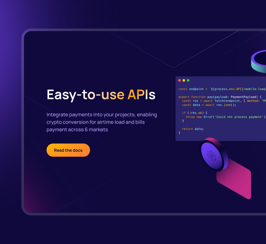 xSpend landing page — Easy APIs